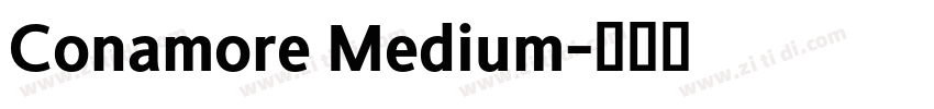 Conamore Medium字体转换
